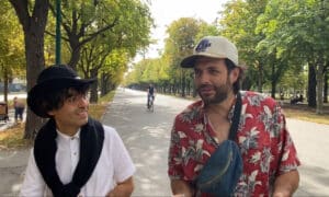 NIKO AND GYAAN AT THE PRATER IN VIENNA, AUSTRIA