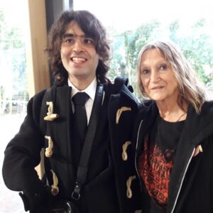 GYAAN LYON WITH JULIA BAIRD AT STRAWBERRY FIELD